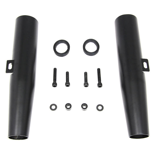 39mm Sportster Fork Shrouds - Black - 2004 and Up