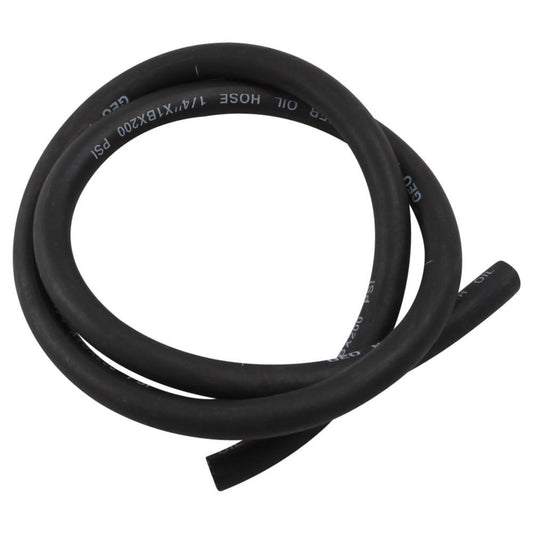 Black 1/4" Neoprene Fuel Line