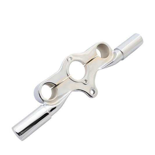 Inline Springer Top Clamp - Dog Bone Style - Chrome